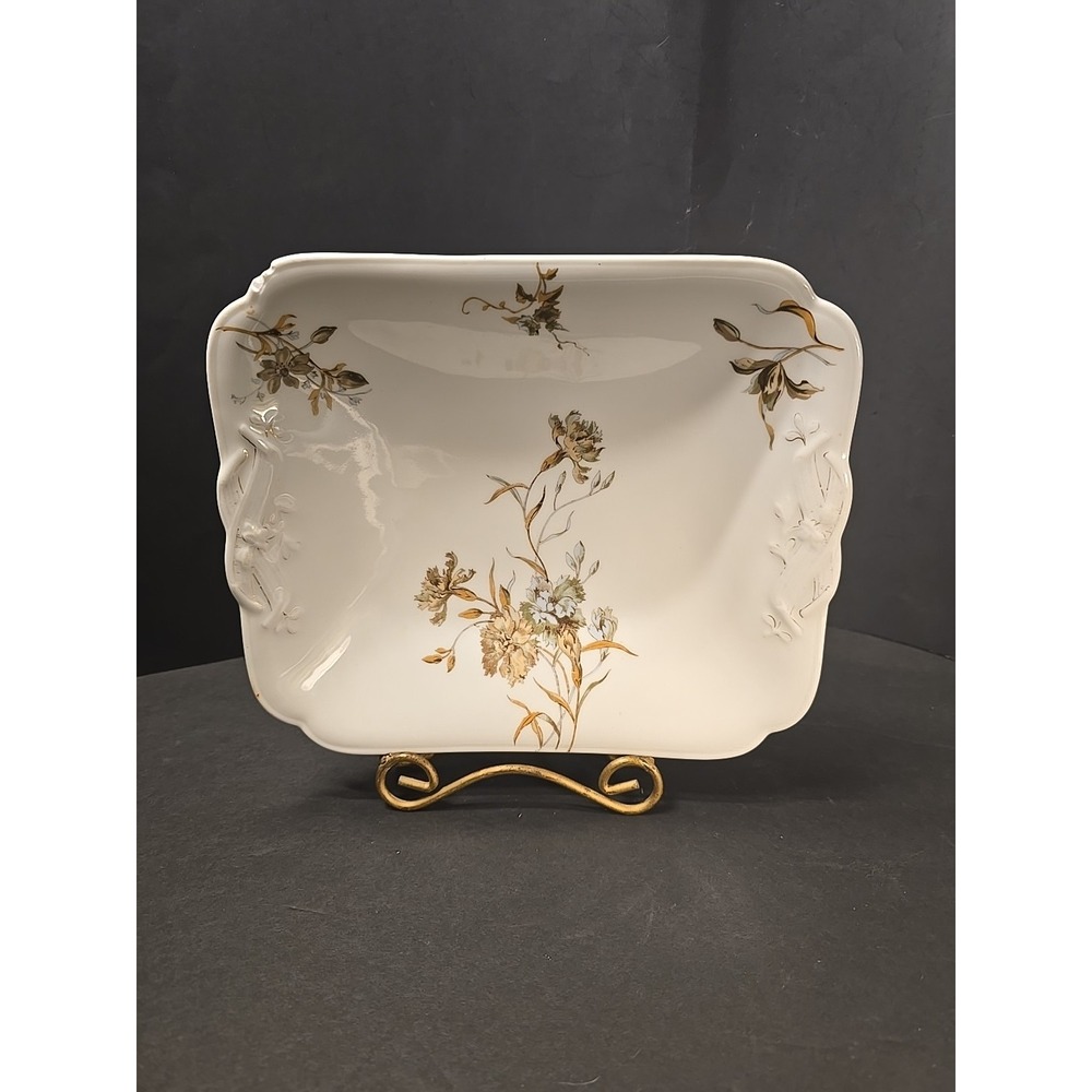 Antique Theodore Haviland Limoges Old Blackberry Rectangular Serving Bowl